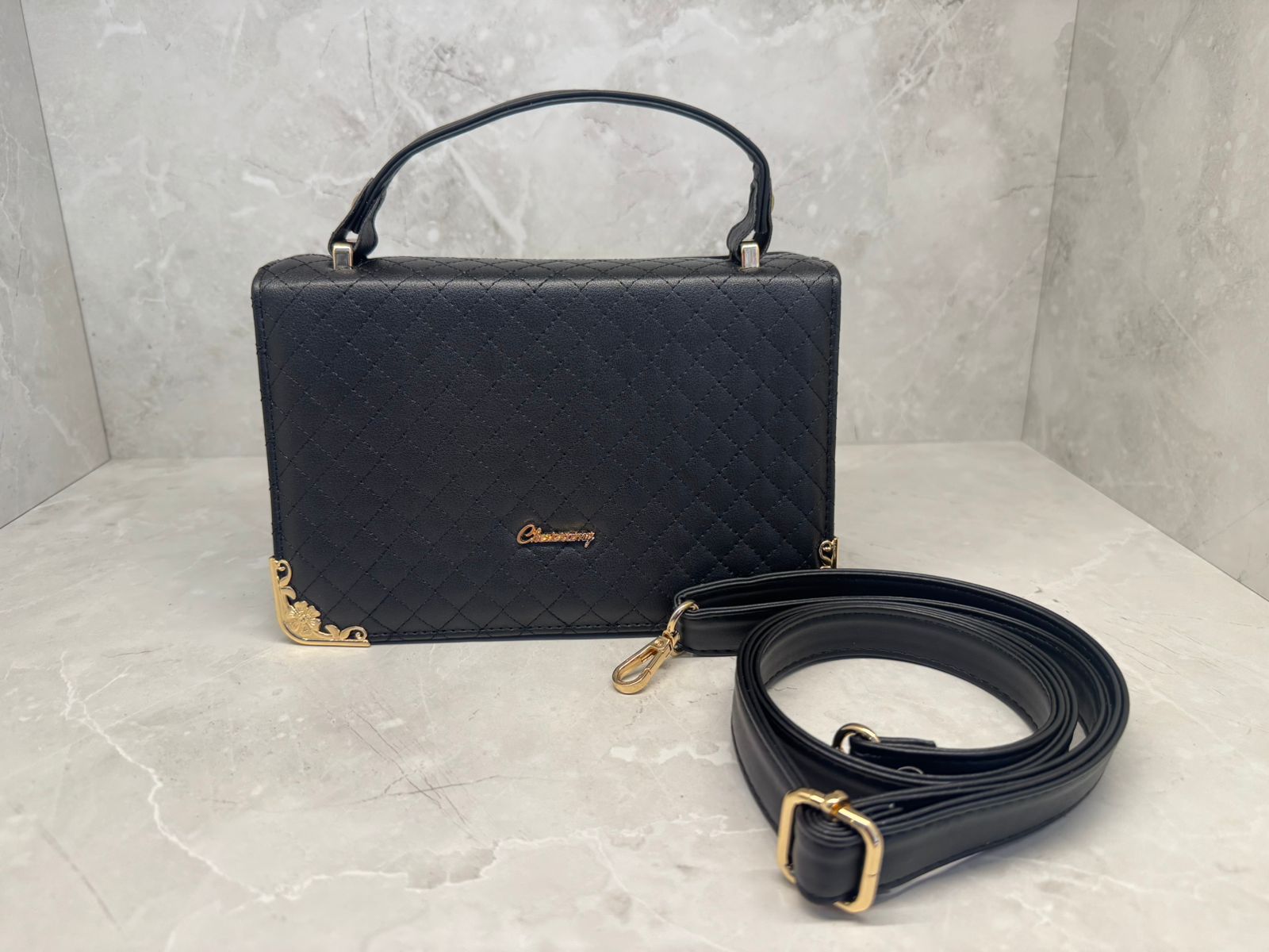 Bolso Satchel Negro
